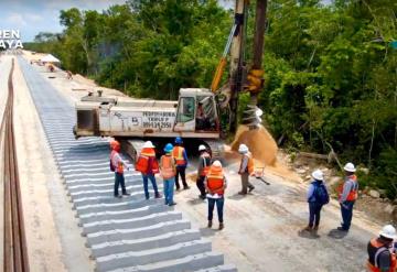 En Tabasco, avanza nuevo puente en Boca del Cerro para abrir paso al Tren Maya sobre río Usumacinta