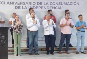 Realizan ceremonia cívica por el 201 aniversario de la consumación de la independencia de México