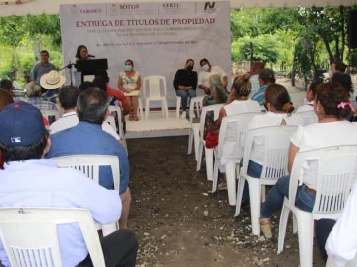 Entregan títulos de propiedad en Nacajuca Entregan títulos de propiedad en Nacajuca