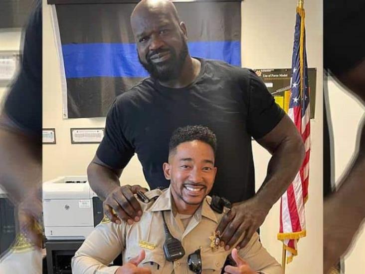 Shaquille ONeal visitó Departamento de Policía en Las Vegas Shaquille ONeal visitó Departamento de Policía en Las Vegas