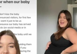 Mamá pone reglas a familia y amigos para conocer a su bebé y se hace viral
