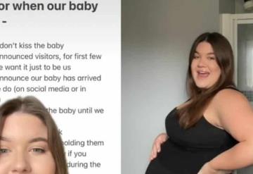 Mamá pone reglas a familia y amigos para conocer a su bebé y se hace viral