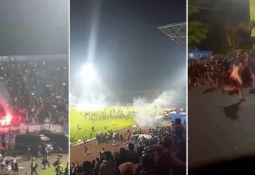 Reportan decenas de muertos en un partido de fútbol tras una batalla campal en Indonesia