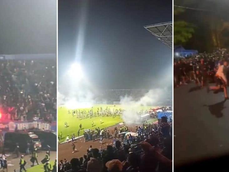 Reportan decenas de muertos en un partido de fútbol tras una batalla campal en Indonesia Reportan decenas de muertos en un partido de fútbol tras una batalla campal en Indonesia