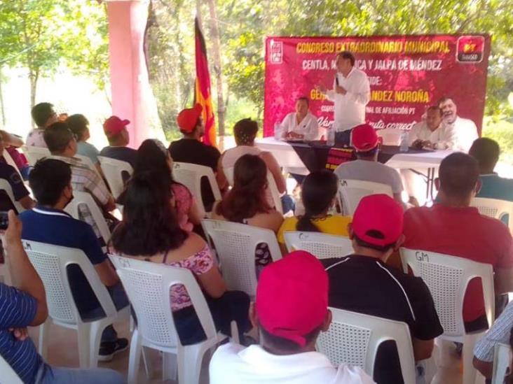 Celebra el Partido del Trabajo su congreso extraordinario municipal, en los territorios de Centla, Nacajuca y Jalpa de Méndez Celebra el Partido del Trabajo su congreso extraordinario municipal, en los territorios de Centla, Nacajuca y Jalpa de Méndez