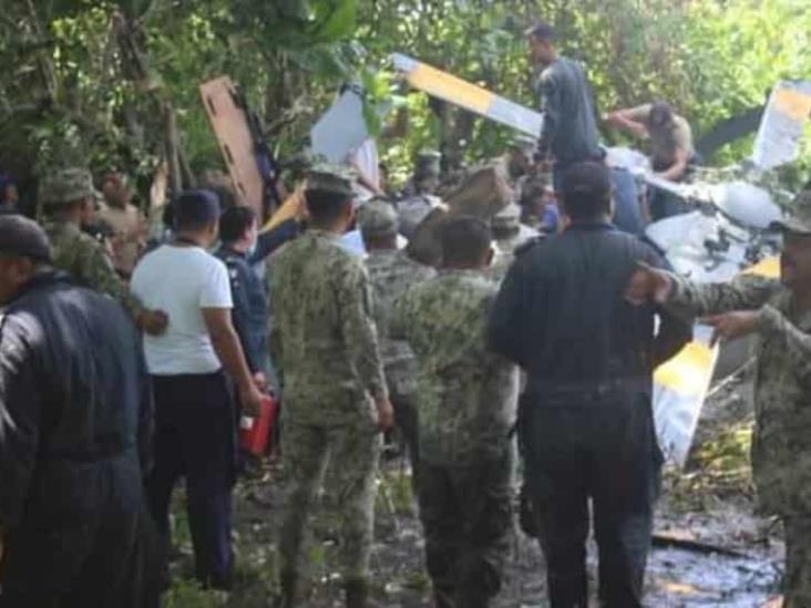 Se desploma helicóptero de la Marina en Centla Se desploma helicóptero de la Marina en Centla