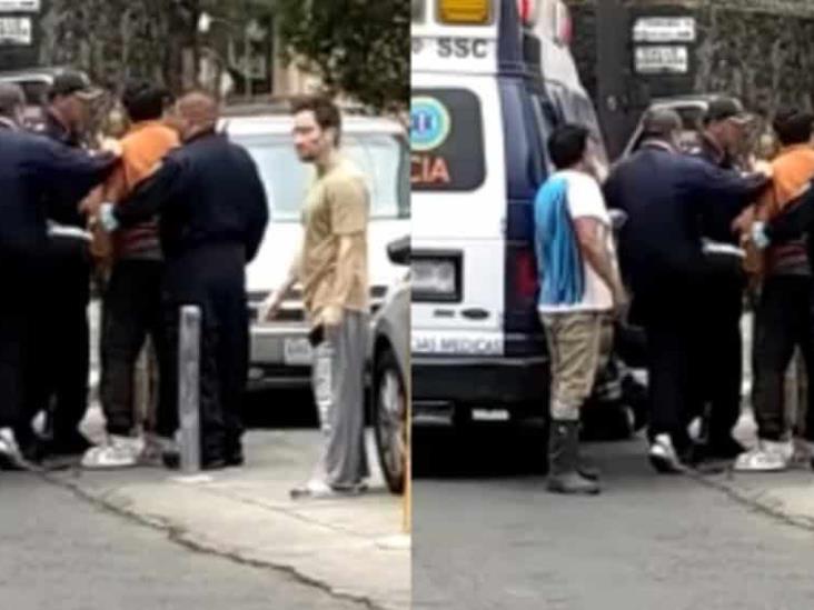 Captan a Alfredo Adame lanzando patadas tras golpiza afuera de su casa Captan a Alfredo Adame lanzando patadas tras golpiza afuera de su casa