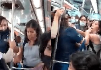 VIDEO: Mujeres arman zafarrancho en el Metro, no quiso ceder asiento a abuelita