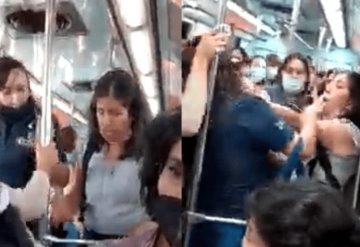 VIDEO: Mujeres arman zafarrancho en el Metro, no quiso ceder asiento a abuelita