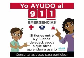 Convocan a niñas, niños y adolescentes a aportar materiales para aprender a usar el 911