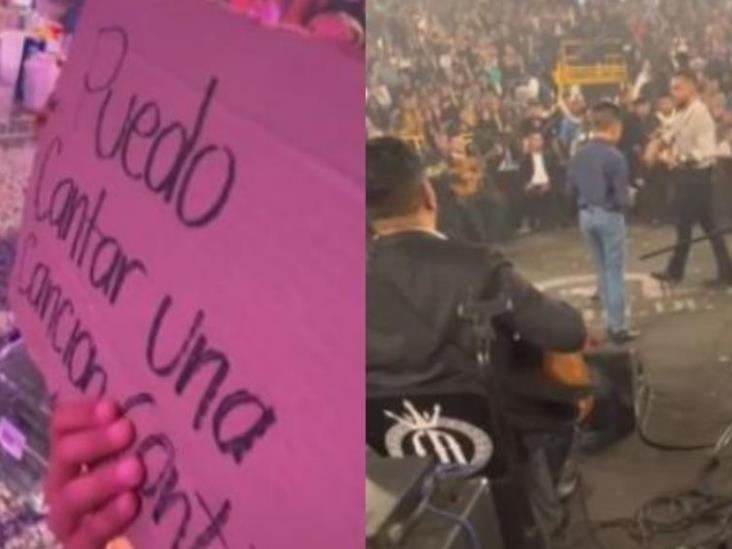 Nodal cumple el sueño de un pequeño fan de subir al escenario con él Nodal cumple el sueño de un pequeño fan de subir al escenario con él