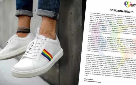 Escuela en Veracruz despide a maestro por usar tenis con la bandera LGBT+