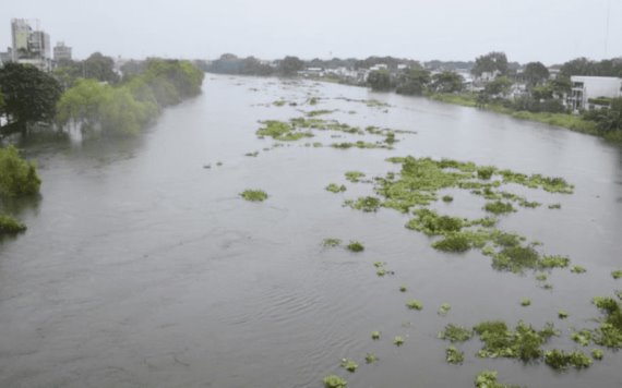 Dos ríos de Tabasco y uno de Chiapas, se encuentran en alerta