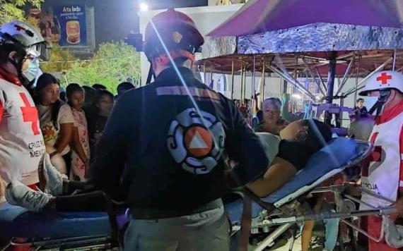Falla en juego mecánico deja tres heridos en Monterrey