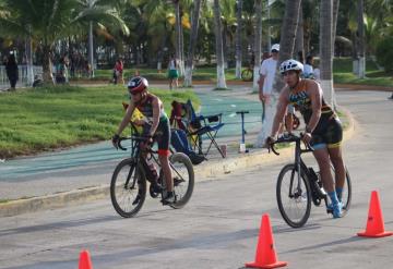 Atletas tabasqueños destacaron al colocarse en los primeros parámetros del Duatlón de Ciudad del Carmen 2022