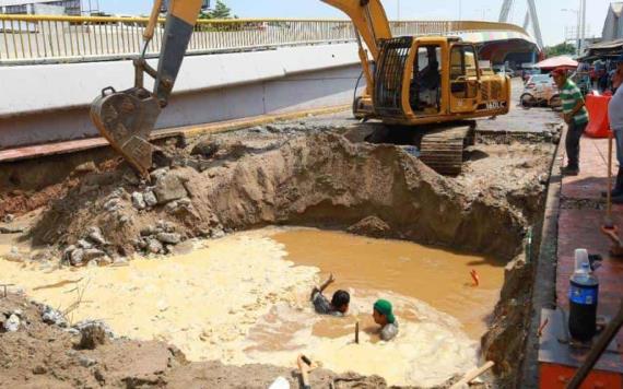 Yolanda Osuna Huerta afirmó que no está en riesgo la estructura del Puente Grijalva I