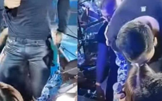 ¡Hasta beso se dieron! Carlos Rivera le baila a Cynthia Rodríguez en pleno concierto