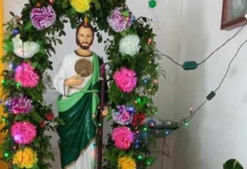 Fieles creyentes a San Judas Tadeo lo veneran con Fe