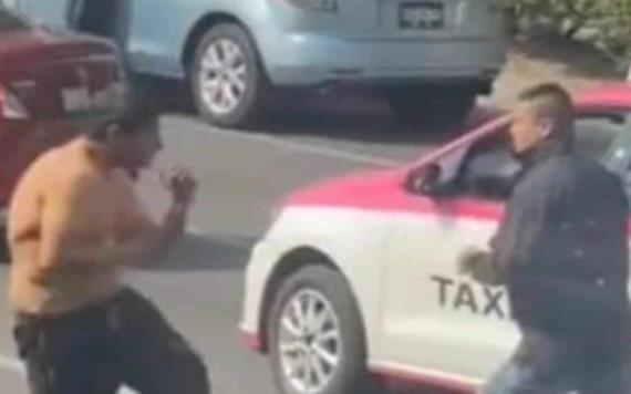Pelea entre taxista y limpiaparabrisas con narración del Dr. Morales se hace viral