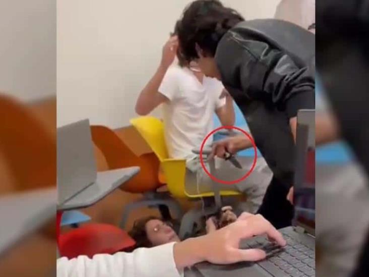 Estudiante de Prepa Tec amenaza a su compañero con un cuchillo Estudiante de Prepa Tec amenaza a su compañero con un cuchillo