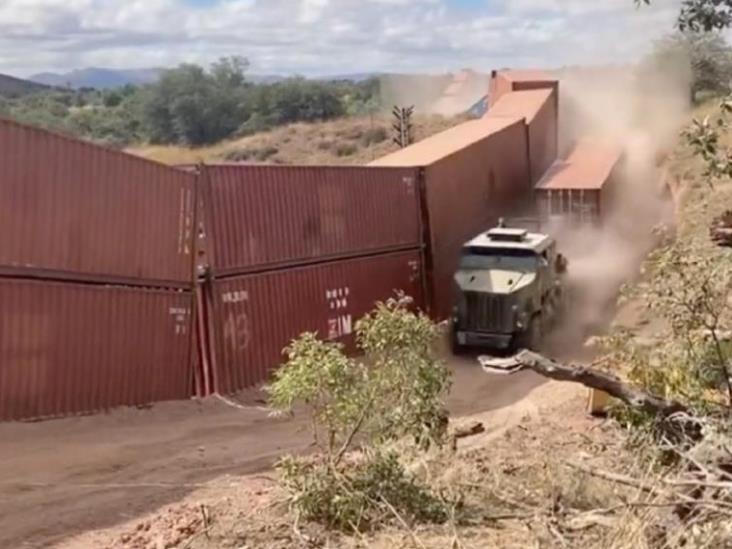 Gobernador de Arizona crea muro con contenedores para impedir migración Gobernador de Arizona crea muro con contenedores para impedir migración