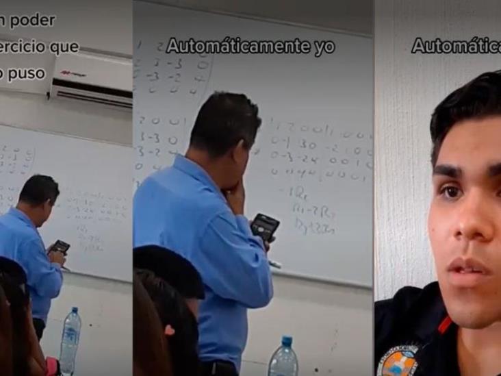 Maestro pone difícil ejercicio a sus alumnos y tampoco pudo resolverlo; video se hace viral Maestro pone difícil ejercicio a sus alumnos y tampoco pudo resolverlo; video se hace viral
