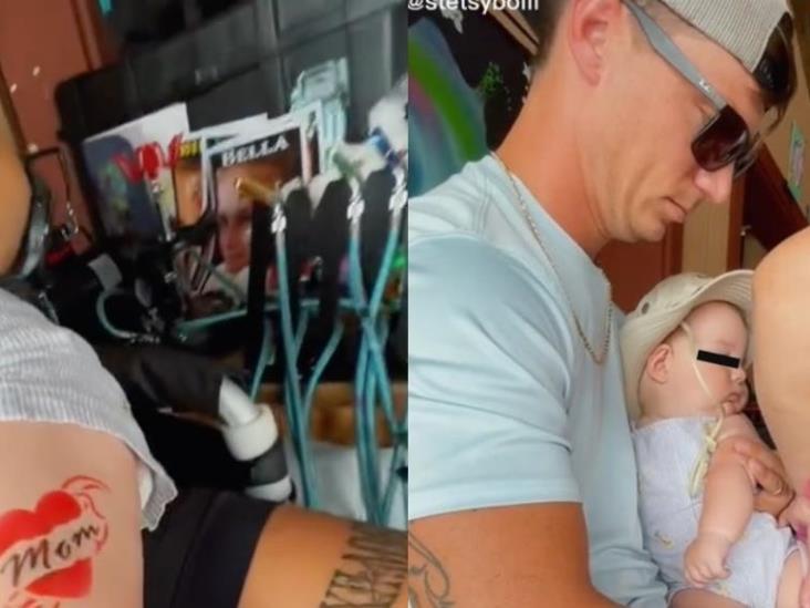 Padres hacen polémico tatuaje en el cuerpo de su bebé y son duramente criticados Padres hacen polémico tatuaje en el cuerpo de su bebé y son duramente criticados