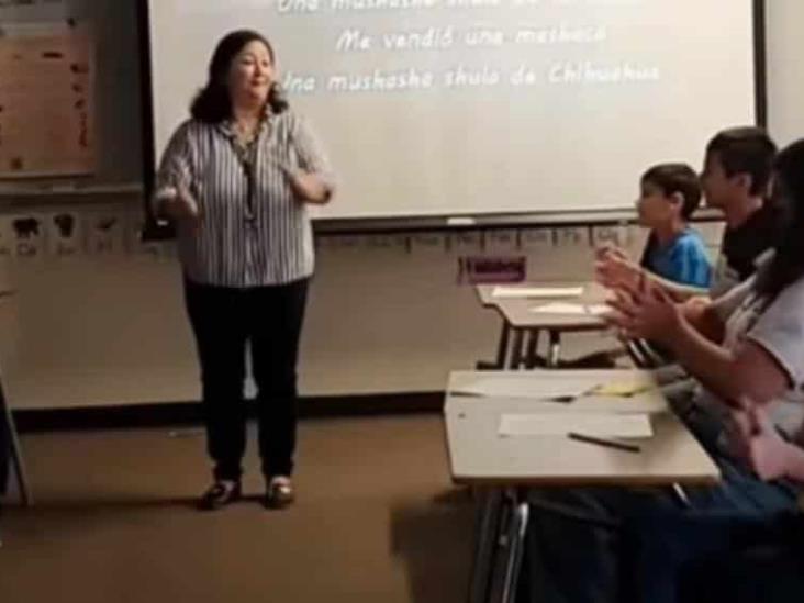 Maestra enseña español con canción de Espinoza Paz; así cantaron sus alumnos Maestra enseña español con canción de Espinoza Paz; así cantaron sus alumnos