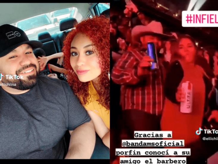 Mujer descubre infidelidad de su esposo en concierto de la Banda MS Mujer descubre infidelidad de su esposo en concierto de la Banda MS