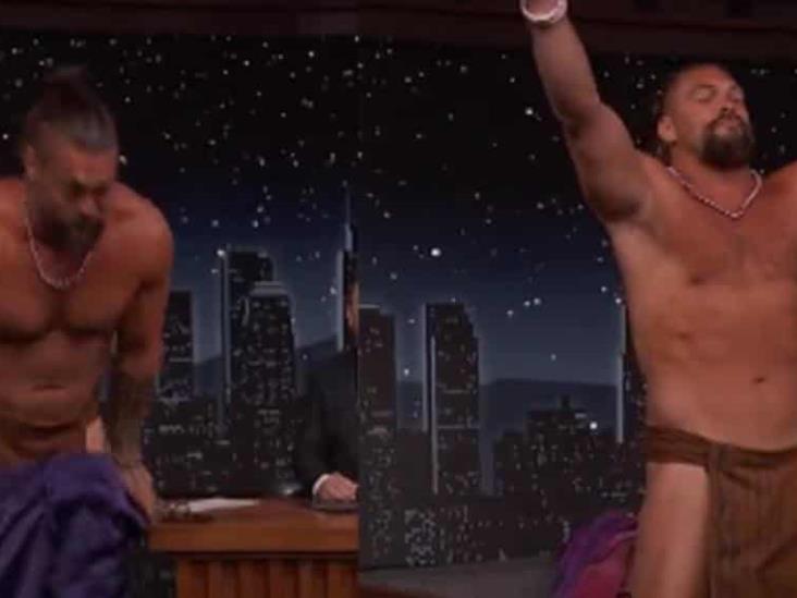 VIDEO: Jason Momoa se quita la ropa en vivo y presume sus mejores pasos de hawaiano VIDEO: Jason Momoa se quita la ropa en vivo y presume sus mejores pasos de hawaiano