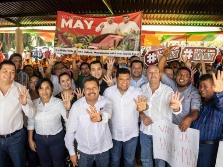 Junto al pueblo, se consolidará la transformación en Tabasco: Javier May Junto al pueblo, se consolidará la transformación en Tabasco: Javier May