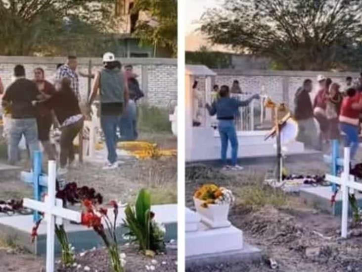 Familiares protagonizan pelea, durante visita de familiar en el panteón Familiares protagonizan pelea, durante visita de familiar en el panteón