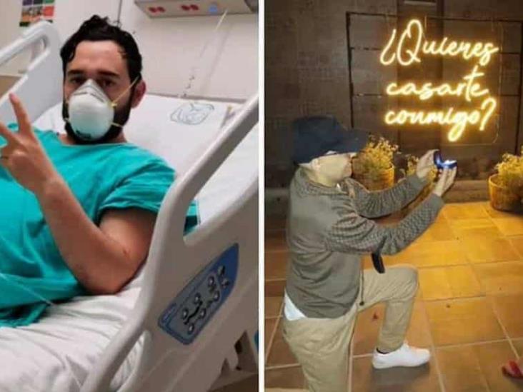 Joven pide matrimonio a su novia tras superar 26 quimioterapias Joven pide matrimonio a su novia tras superar 26 quimioterapias