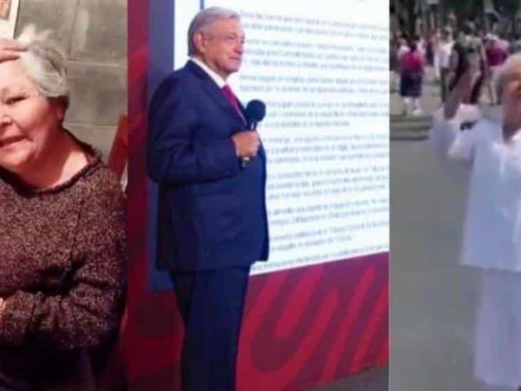 Reaparece mujer que insultó a AMLO en marcha; ofrece disculpas, pero no al Presidente Reaparece mujer que insultó a AMLO en marcha; ofrece disculpas, pero no al Presidente