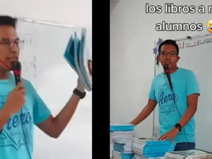 Video: Profesor entrega libros a alumnos con tono de vendedor de cobertores Video: Profesor entrega libros a alumnos con tono de vendedor de cobertores