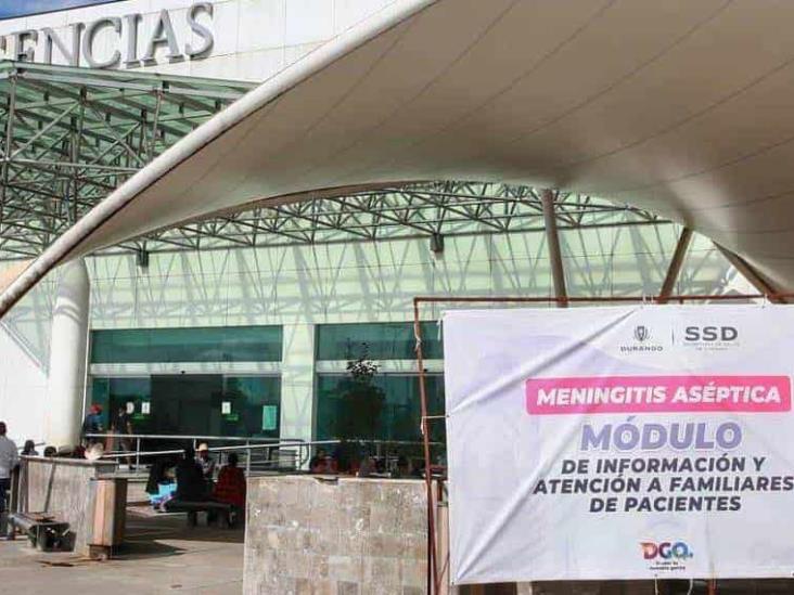 Sube a 61 casos confirmados de meningitis aséptica en Durango Sube a 61 casos confirmados de meningitis aséptica en Durango