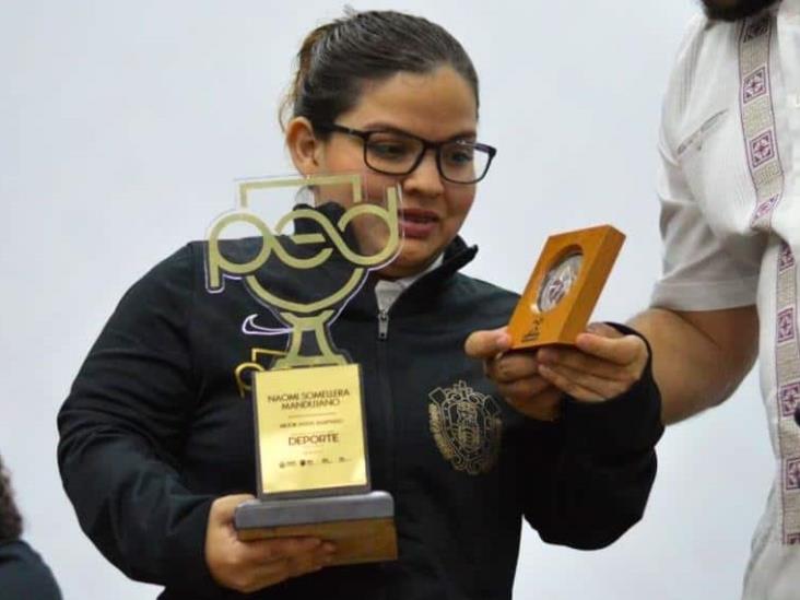 Emocionada y comprometida se encuentra la nadadora comalcalquense Naomi Somellera Emocionada y comprometida se encuentra la nadadora comalcalquense Naomi Somellera