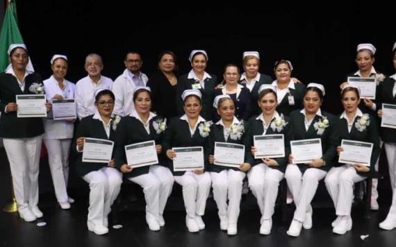 Egresa primera generación del curso Postécnico de Enfermería en gestión y educación: IMSS Tabasco