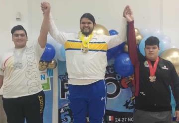 Halterista macuspanense logró tres medallas de plata en el Torneo Nacional del Pavo 2022