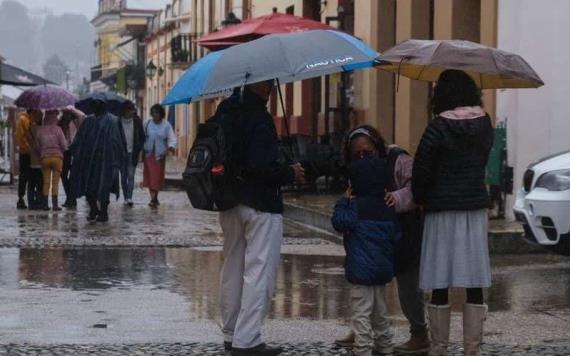 Lluvias puntuales fuertes en zonas de Oaxaca y Chiapas
