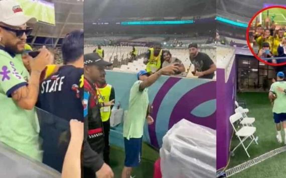 Seguridad de Qatar confunde a joven con Neymar y lo dejan pasar al estadio