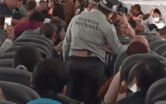 Conflicto entre un pasajero y Guardia Nacional retrasó vuelo en Chiapas