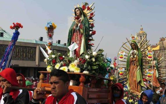 Estiman "récord histórico" de peregrinos en la Basílica de Guadalupe