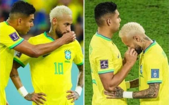 Neymar desata polémica y confusión al inhalar sustancia en pleno partido
