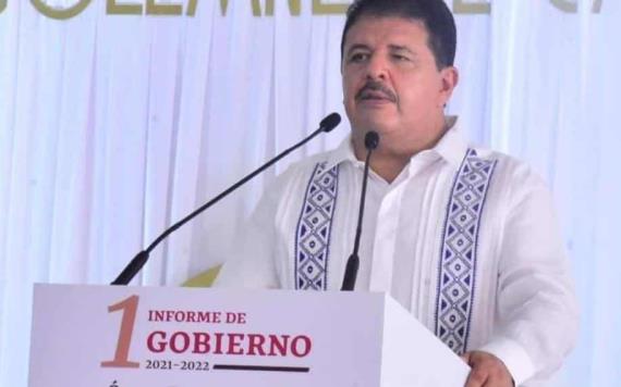 Óscar Ferrer Abalos, rindió cuentas al pueblo de Huimanguillo en su primer informe de gobierno