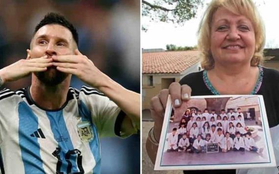 Maestra de infancia de Messi le escribió conmovedora carta: "Antes de morirme me gustaría abrazarte"