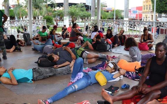 Migrantes en Chiapas piden ser regularizados antes de Navidad y Año Nuevo