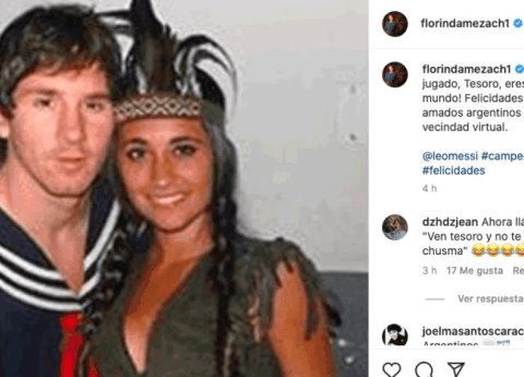 Florinda Meza sube foto de Messi disfrazado de Quico