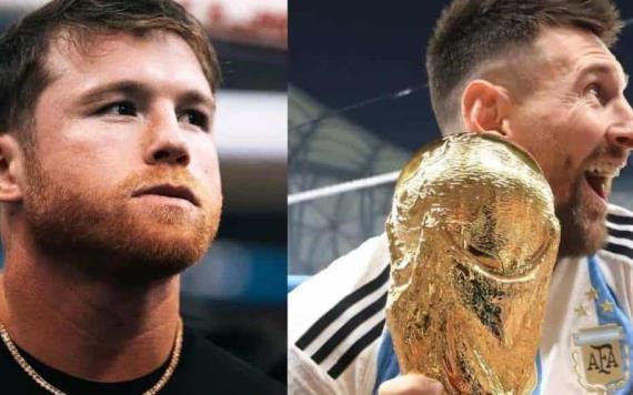 La inesperada felicitación del Canelo Álvarez a Argentina tras amenazar a Messi