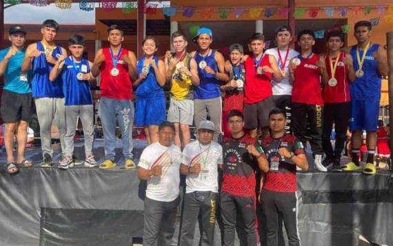 Delegación tabasqueña de boxeo, tuvo excelente participación en torneo Regional Sur-Sureste